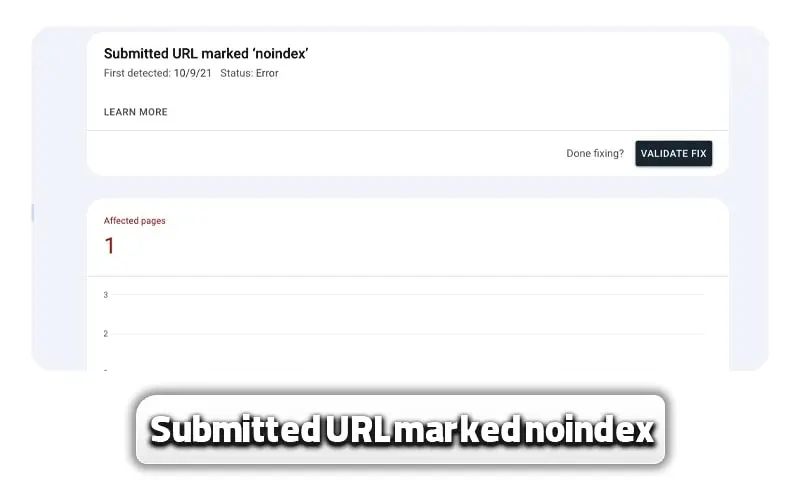 ارورهای سرچ کنسول + آموزش رفع ارورهای سرچ کنسول 24 Submitted URL marked noindex