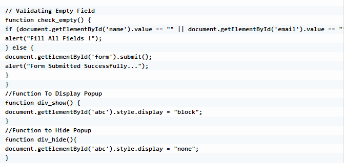 آموزش ساخت پاپ آپ در سایت + نکات مهم در ساخت آن 5 ساخت پاپ آپ با کدهای جاوا اسکریپت