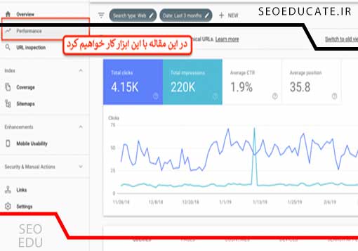 معرفی بخش performance سرچ کنسول 3 آموزش کامل performance در سرچ کنسول