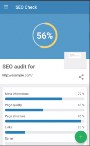 ابزار seo ckeck برای آنالیز سئو سایت با گوشی
