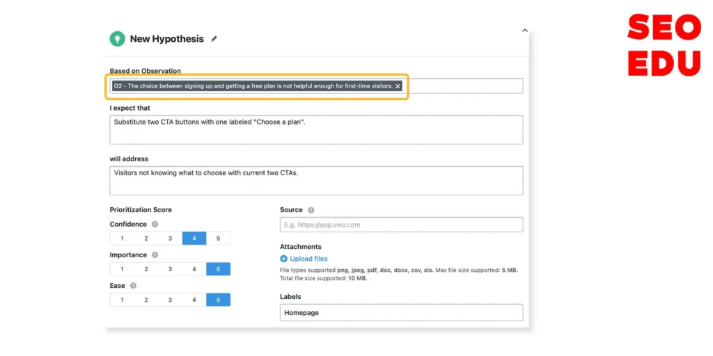 ابزار ویژوال وب سایت آپتیمایزر