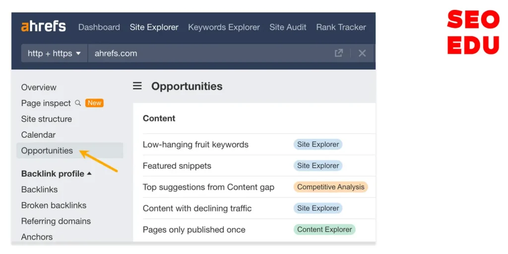 تصویر از قابلیت Opportunities اچرف