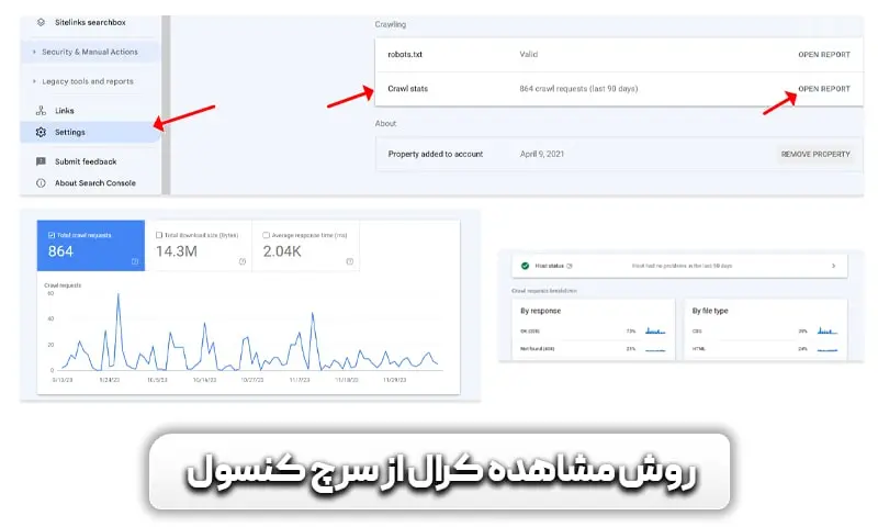 روش مشاهده کرال باجت سایت از طریق سرچ کنسول